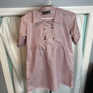Red / White Stripe Shirt Fits size S
